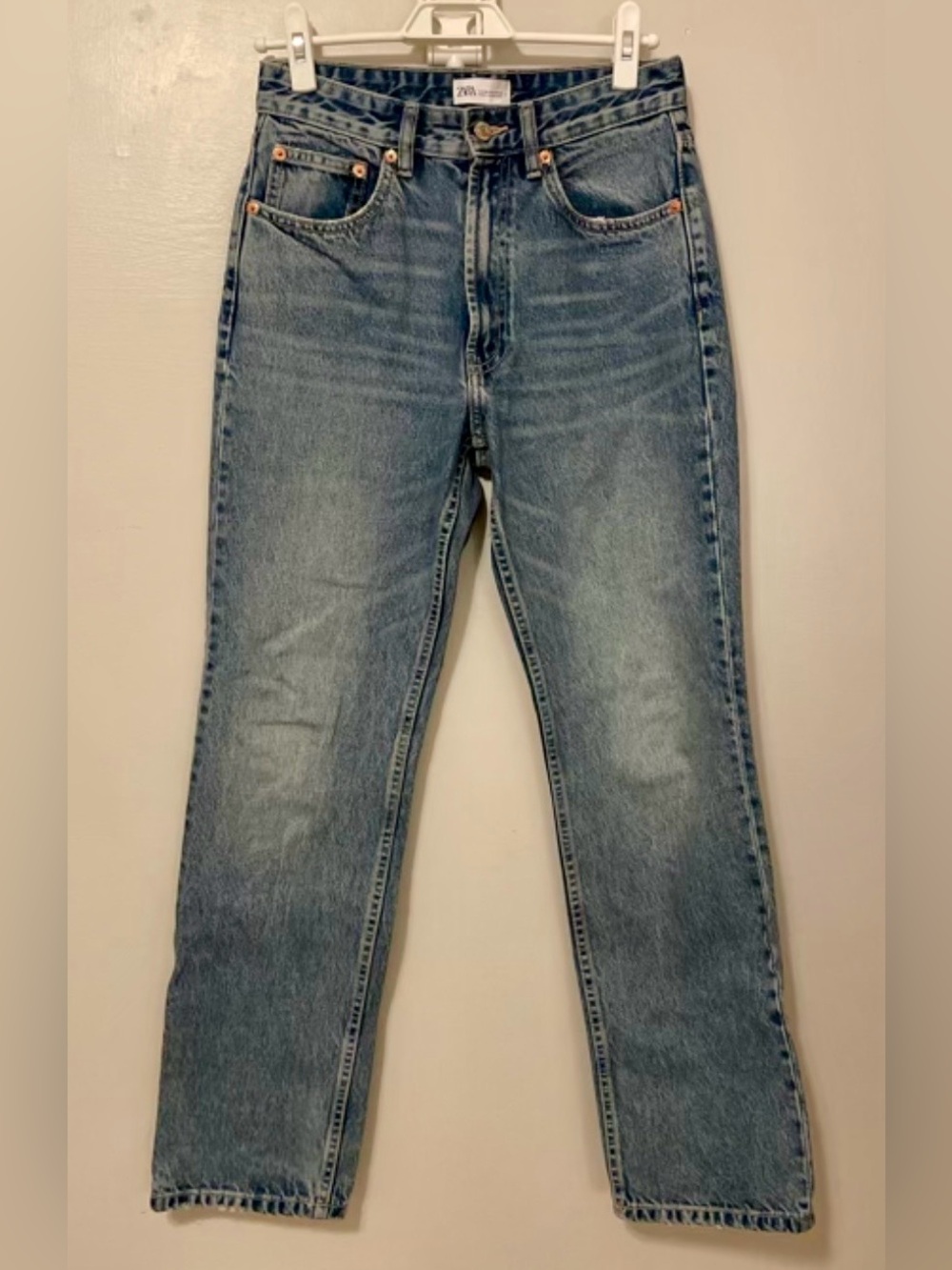 Vintage inspired straight leg jeans